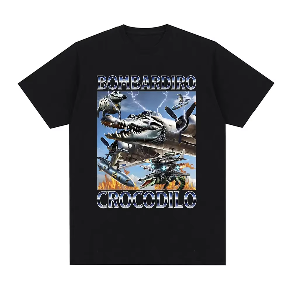 Футболка мем Bombardiro Crocodilo, фото 1