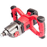 Акумуляторний міксер будівельний безщітковий Worcraft CMX-S20LiB з АКБ (4а) і ЗП, плавний пуск, 2 швидкості, фото 3