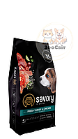 Savory (Сейворі) (індичка та курка) Сухий корм для цуценят 12 кг