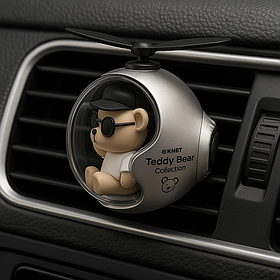 Багаторазовий ароматизатор у машину на решітку Pilot Teddy Bear, бежевий