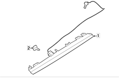 Фонарь у задній спойлер Nissan Ariya (22-) 26590-5MP0A