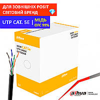 Кабель витая пара наружная медь Dahua DH-PFM920-5EU UTP cat 5e outdoor OFC для наружных работ уличная медная