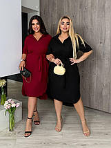 Літня сукня-сорочка великого розміру Розміри: 48-50, 52-54, 56-58, 60-62, фото 5