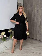 Літня сукня-сорочка великого розміру Розміри: 48-50, 52-54, 56-58, 60-62, фото 3