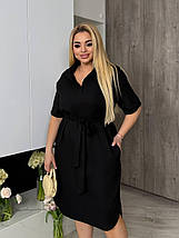 Літня сукня-сорочка великого розміру Розміри: 48-50, 52-54, 56-58, 60-62, фото 4