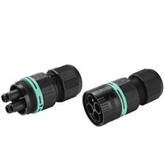 Роз'єм для кабелю Techno Mini-CONNECTOR D7-12 IP68 (вилка + розетка) THB.387.A4A + THB.387.B4A