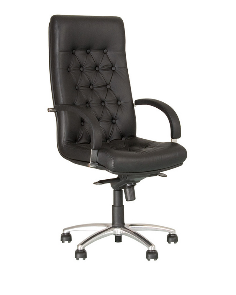 Крісло керівника Fidel lux steel tilt AL68 кожа люкс LE-A чорна (Новий Стиль ТМ)