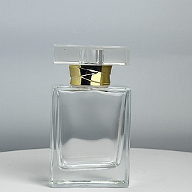 Флакон Bravado 55 ml скляний, горло 15 мм з кришкою "Lx gold"