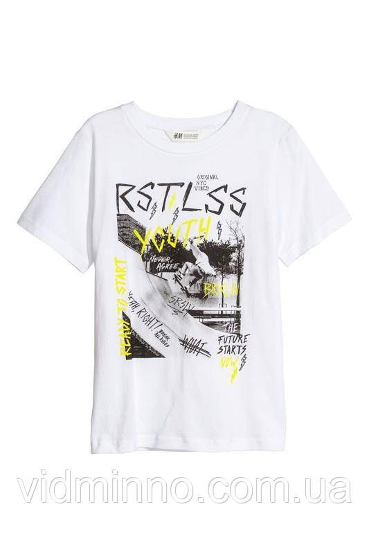 Футболка H&M на хлопчика підлітка р.146-152 - 10-12 років, фото 1