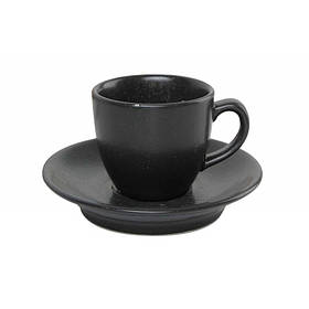 Porland Seasons Black Чашка кавова з блюдцем 80 мл