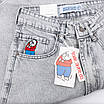 Чоловічі широкі шорти джинсові світло-сірі Polar Big Boy, оверсайз, Y2K стиль, фото 6