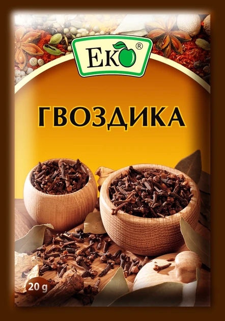 Спеції та прянощі ЕКО Гвоздика 20г