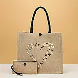 Велика сумка-шопер у комплекті з гаманцем, фото 2