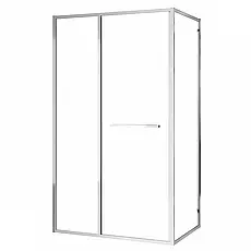 Душова кабіна CRUZE 80*120*200см, тип дверей COME IN, хромований профіль, прозоре скло