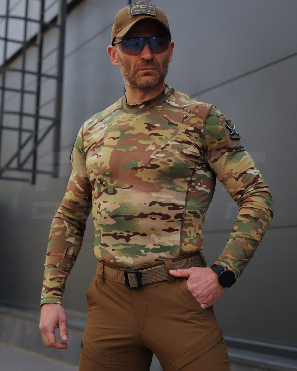 Лонгслів футболка довгий рукав тактична Джерсі стрейч мультикам