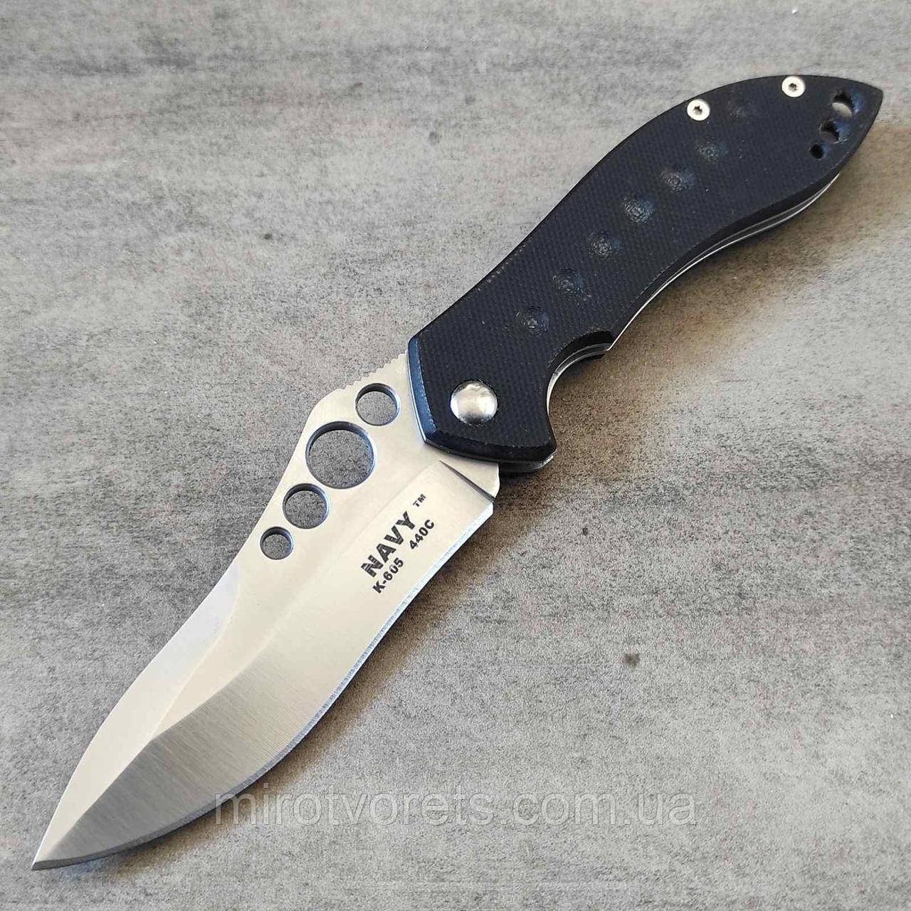 УЦІНКА. Ніж складаний NAVY K-605 Benchmade Skirmish, 440C, чорний G10.