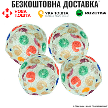 Набір іграшок Trixie для котів М'ячики хутряні леопардові 3,5 см 4 шт/уп