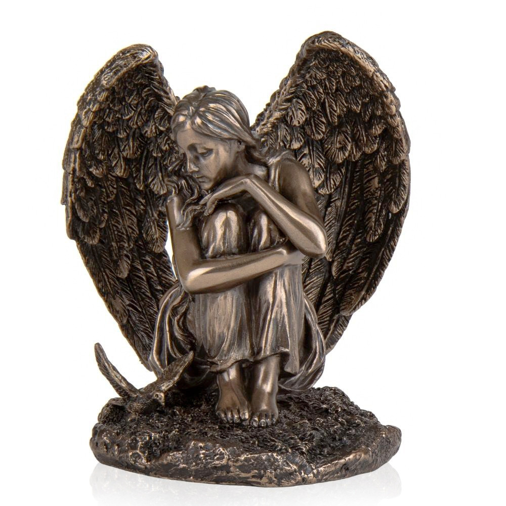 Статуетка Veronese Ангел 14 см 76364 сидить фігурка ангела веронезе верона VE