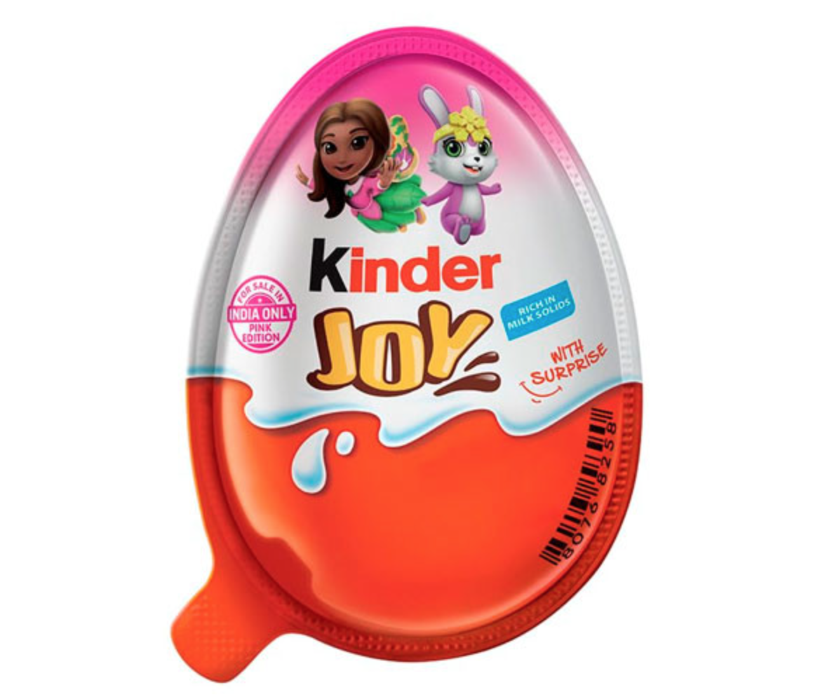Шоколадне яйце Kinder Joy Surprise Pink Edition 20г (BB 26.04.2025)