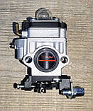 Карбюратор із великим отвором 33 - 43 - 52 см3. Карбюратор з отвором 15 мм для мотокоси., фото 7