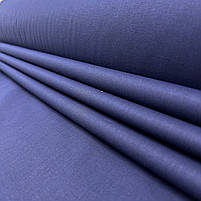 Турецька бавовняна тканина ранфорс темно-синій No83 240 см, фото 3