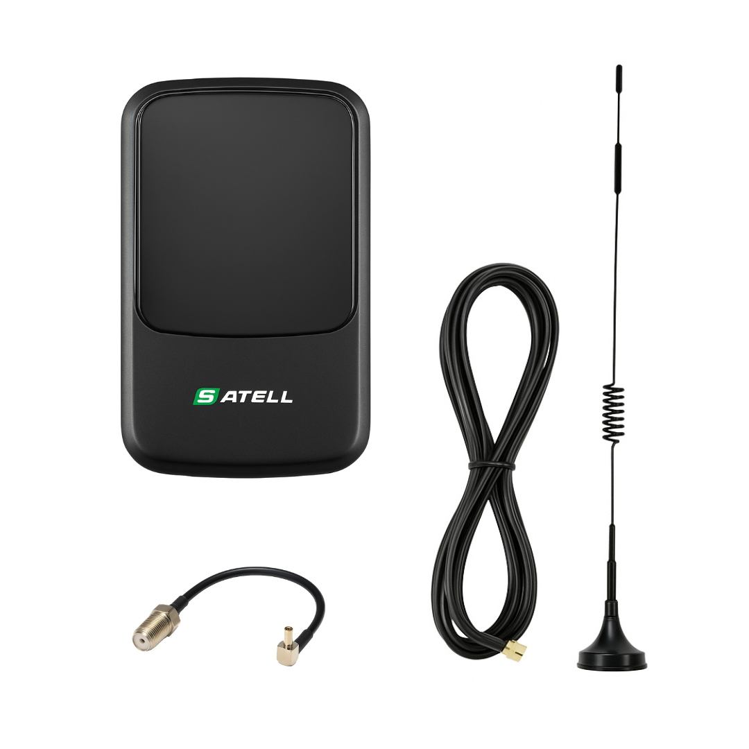 4G LTE комплект в авто WiFi роутер Satell F3000 Black + автомобільна антена 9 Дб