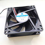 Осьовий вентилятор 80x80x25, DC 12V, 0.25A, фото 4