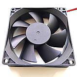 Осьовий вентилятор 80x80x25, DC 12V, 0.25A, фото 5