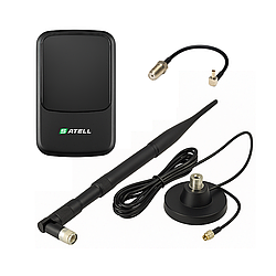 4G LTE комплект в авто WiFi роутер Satell F3000 Black + автомобільна антена 10 Дб