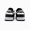 Кросівки Nike SB Dunk Low White Black panda Кеди жіночі Найк СБ Данк чорно білі низькі шкіра демісезон, фото 7