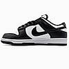 Кросівки Nike SB Dunk Low White Black panda Кеди жіночі Найк СБ Данк чорно білі низькі шкіра демісезон, фото 8