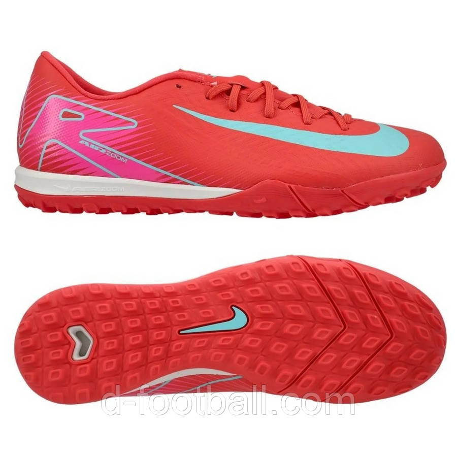 Сороконіжки Nike Air Zoom Mercurial Vapor 16 Academy TF FQ8449-800, Червоний, Розмір (EU) — 37.5
