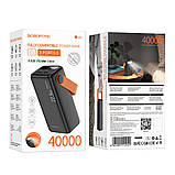 Універсальна Мобільна Батарея Power Bank Borofone BJ66 Magnifico 22.5W+PD20 40000 mAh Колір Чорний, фото 3