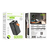 Універсальна Мобільна Батарея Power Bank Borofone BJ66B Magnifico 22.5W+PD20 60000 mAh Колір Чорний, фото 3