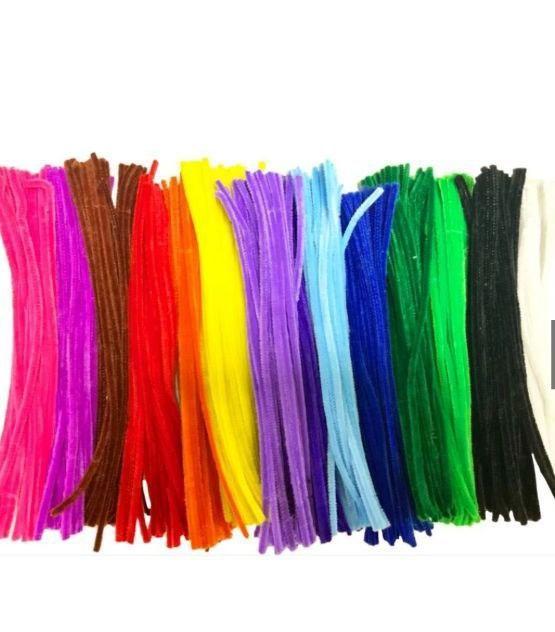 Синільний дріт з ворсом 30см/7мм/0.8мм (100шт/уп)