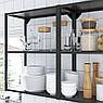 Настінна шафа IKEA ENHET 60x30x75 см Чорна 004.489.72, фото 2