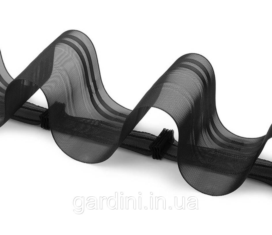 Тасьма BKS 003 прозора чорна 10 см 1/2