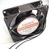 Осьовий вентилятор 92x92x25, AC 220V, 0.1 A, фото 4