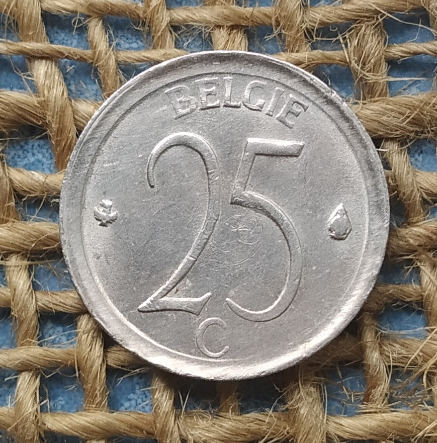 25 сантимiв 1969 року. Бельгiя