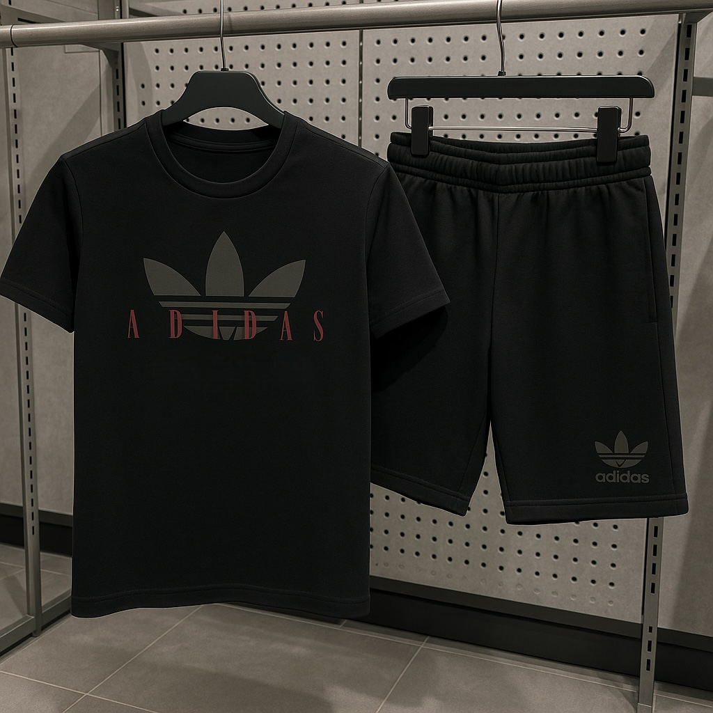 Чоловічий спортивний костюм (футболка та шорти) Adidas