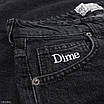 Чоловічі широкі шорти джинсові Dime чорні, оверсайз, Y2K стиль, фото 4