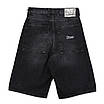 Чоловічі широкі шорти джинсові Dime чорні, оверсайз, Y2K стиль, фото 2