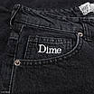 Чоловічі широкі шорти джинсові Dime чорні, оверсайз, Y2K стиль, фото 3