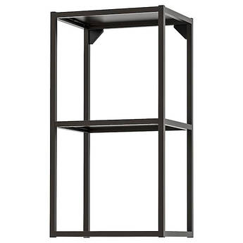 Настінна шафа IKEA ENHET 40x30x75 см Чорна 604.489.45