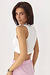 Еластична майка-топ — молочний колір, S (є розміри), фото 2