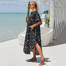 Сорочка-сукня пляжна. Зіркова нічь. Великі розміри. від L до 5XL. 54-Т, фото 4