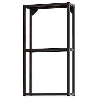Настінна шафа IKEA ENHET 40x15x75 см Чорна 304.489.37