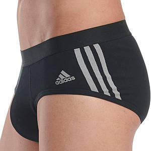 Чоловіча білизна Adidas Men's 3 Pack Brief Active Flex Cotton 3 Stripes Black XXXL ( 3 шт )