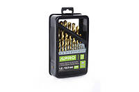 Набор сверл по металлу Р6М5 титановый 13шт для сверления отверстий 2-8мм в металле