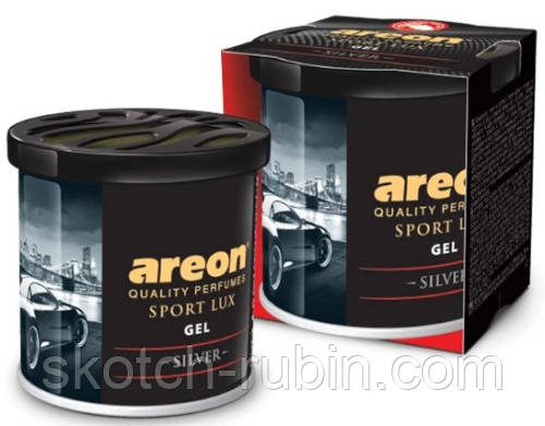 Ароматизатор Sport Lux гель консерва Срібло (Silver) Areon